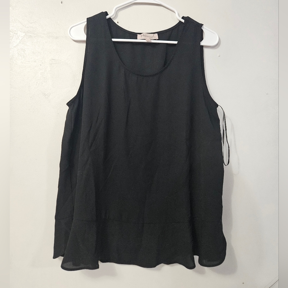 Philosophy Black Tank Top!